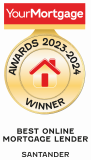 Award for best online mortgage lender 2023-2024 from YourMortgage.co.uk