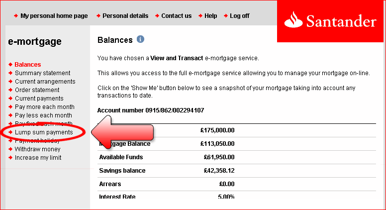 Santander mortgages sales