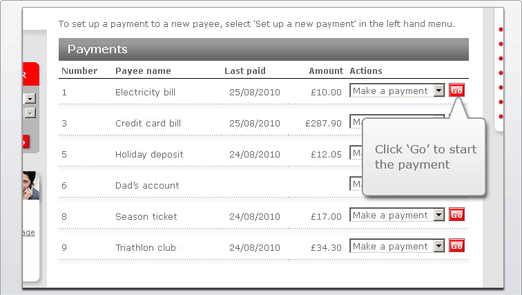 Santander Online Banking Demo