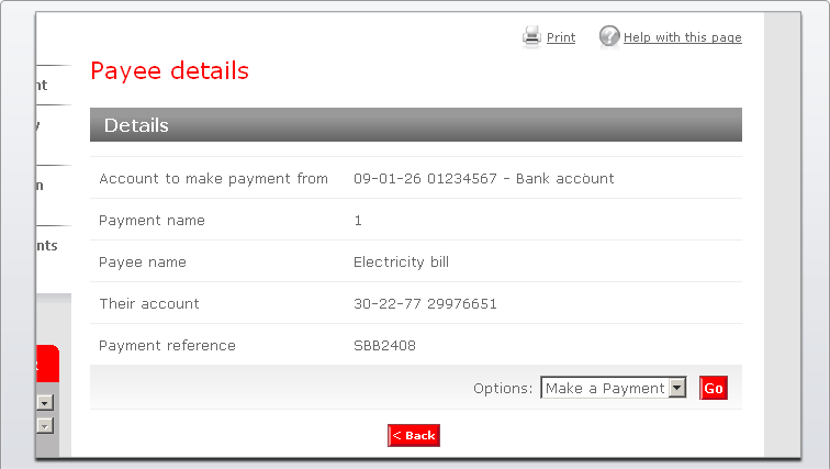 Santander Online Banking Demo