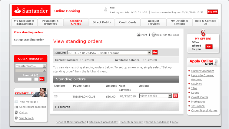 Santander Internet