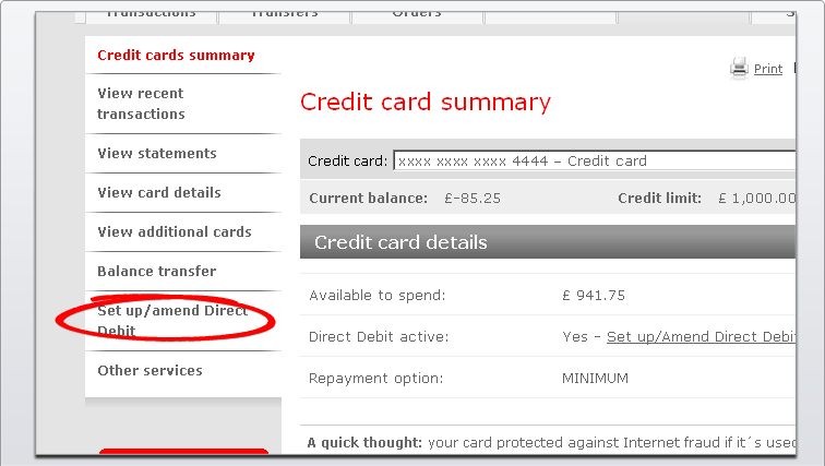 Santander Online Banking Demo