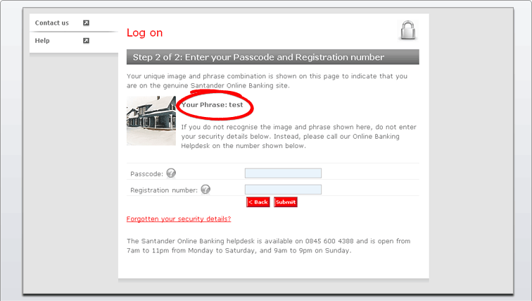 Santander Online Banking Demo