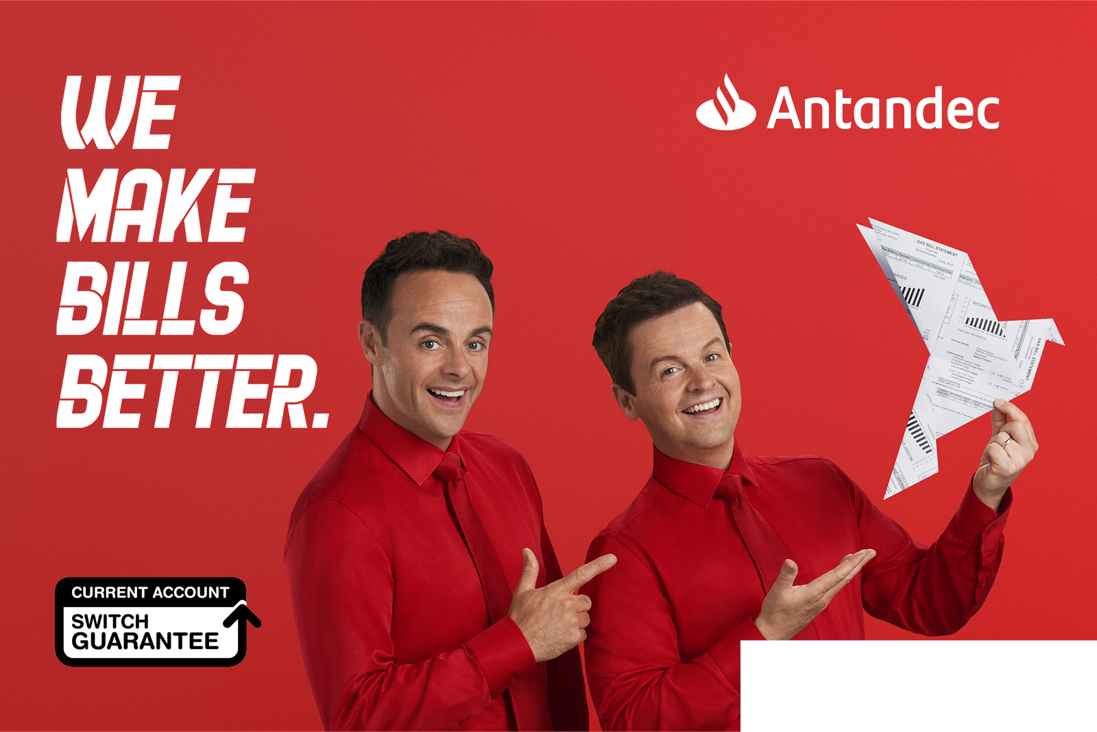 The comedy bank of Antandec is back! Ant and Dec are showing us how they plan to 'make bills better' by using them to do origami...