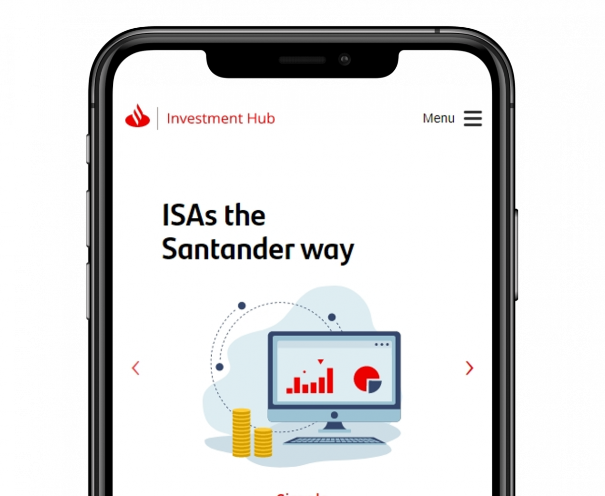 Stocks & Shares ISA Investment ISA Santander UK