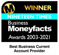 Nineteen times Business MoneyFacts - Best Business Current Account Provider 2003-2021
