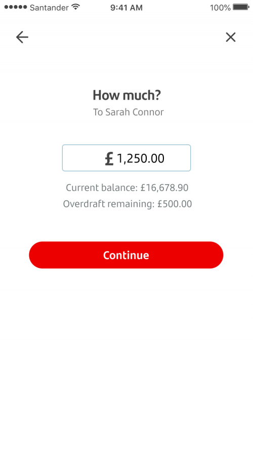 Making a transfer Santander UK