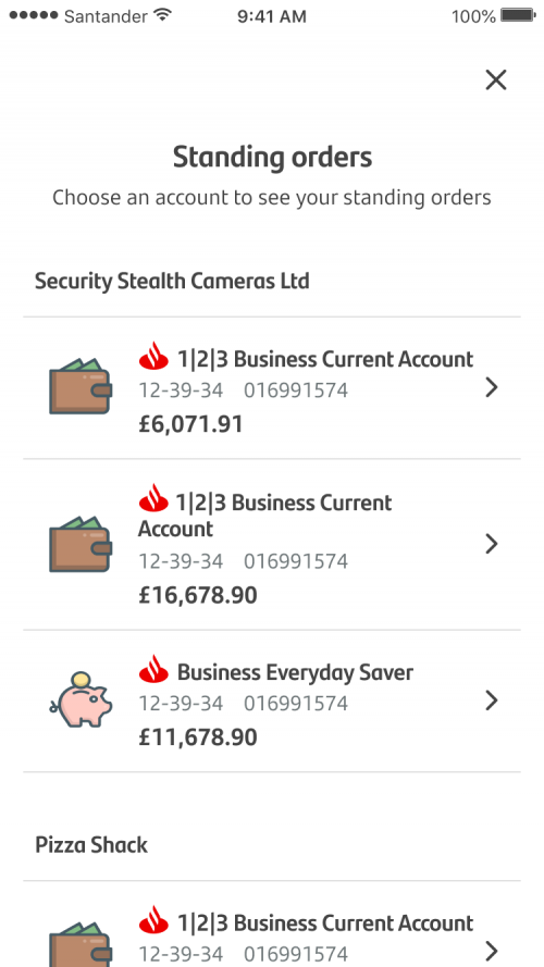 Standing orders | Santander UK