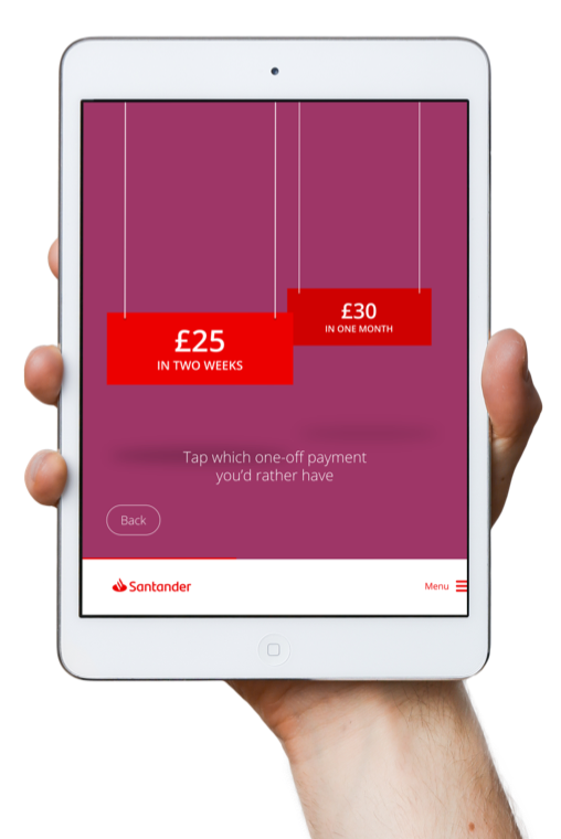 An Investment Hub screen with a Digital Investment adviser screen on a table