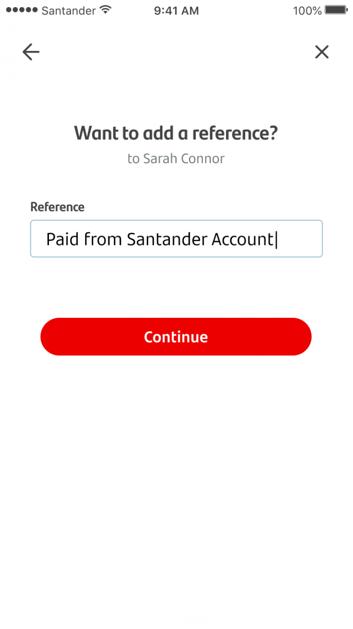 Standing orders Santander UK