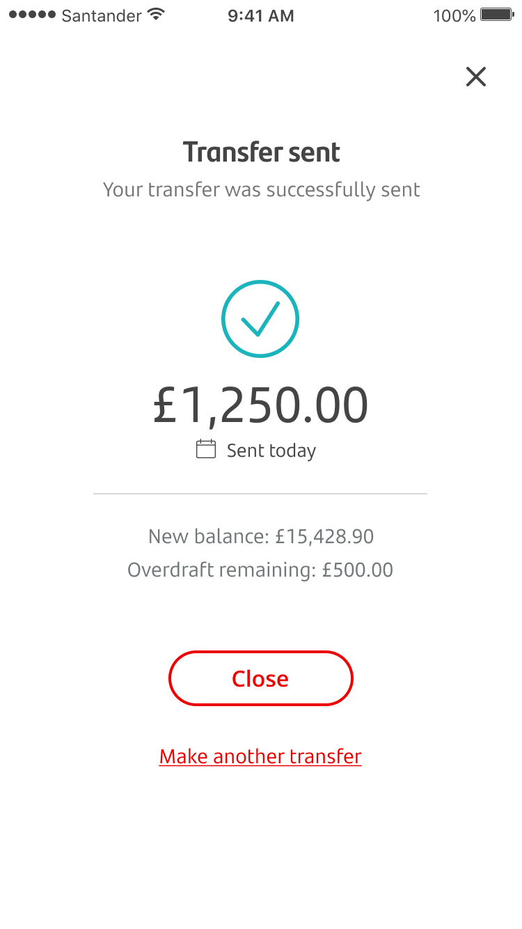 Making a transfer Santander UK