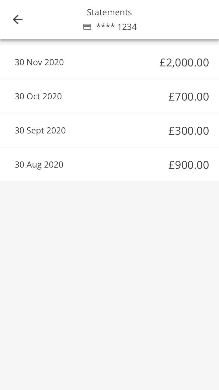 You can tap the month that you want to view.