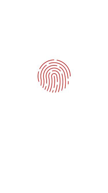 Mobile banking fingerprint screenshot
