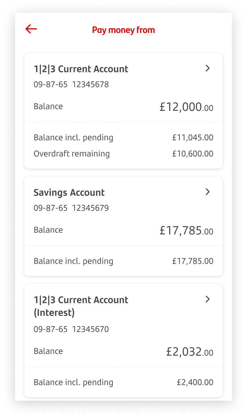 3-Select Account.png My accounts screen