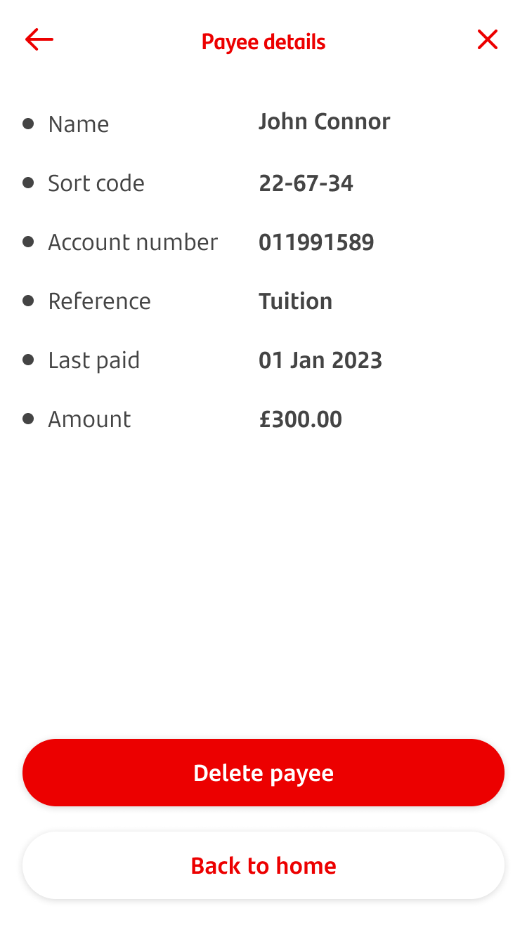 5-Payee details.png Screen showing details of one payee's details