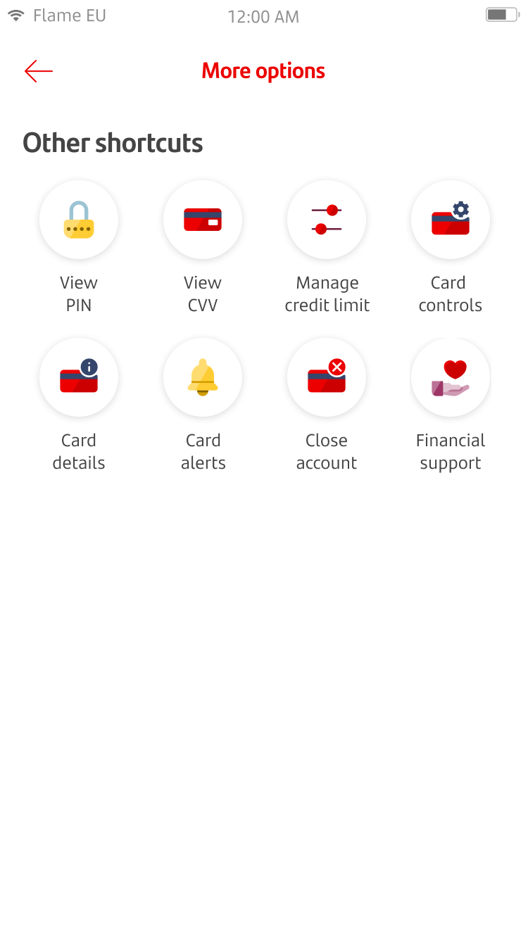 Account information screen 6.png More options screen