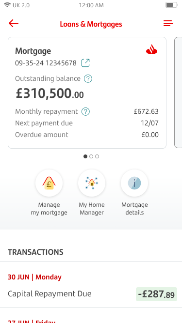 Mortgages screen 2 FinalB.png Loan and mortgages screen