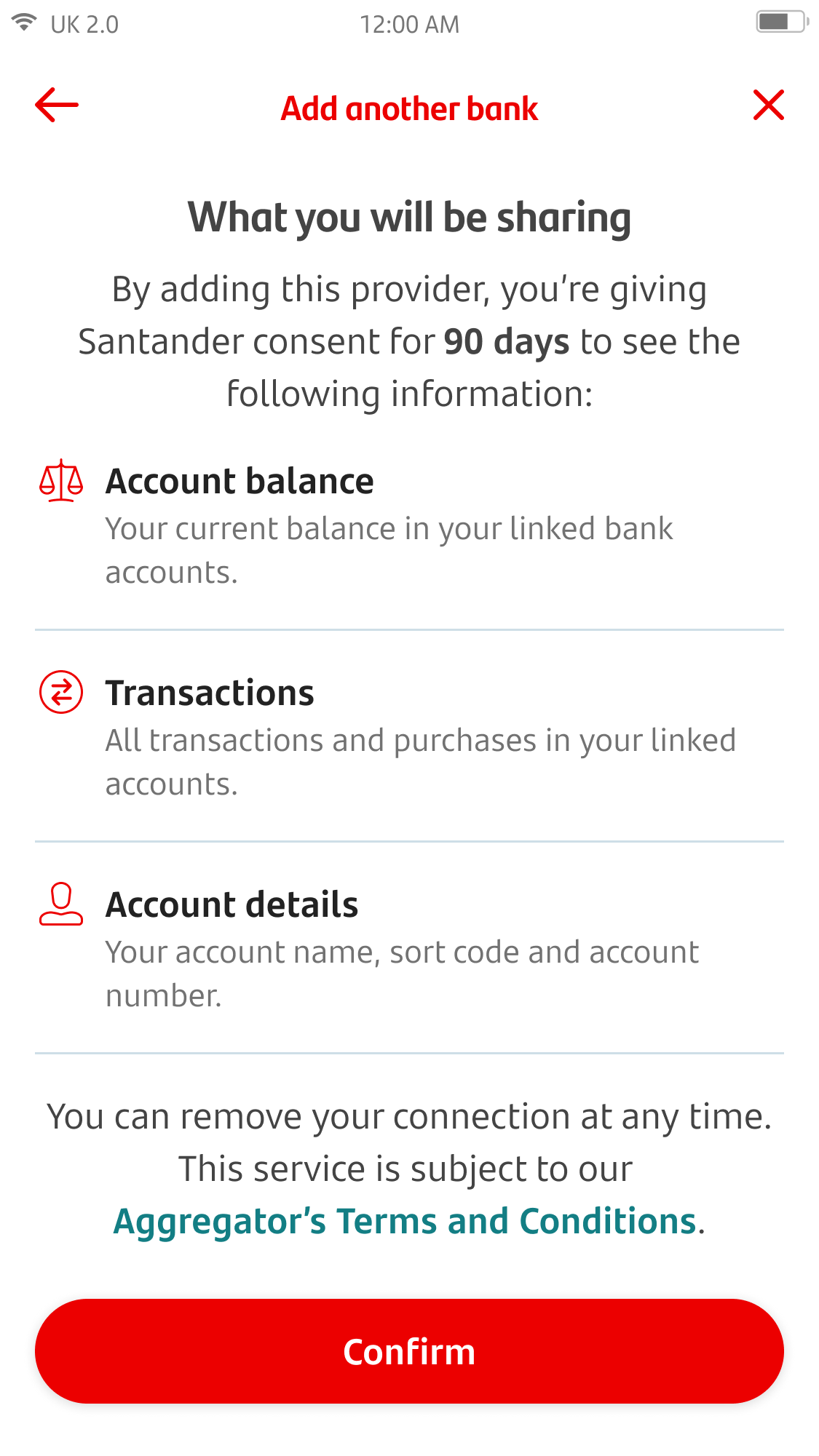 Open Banking Screen 6.png Add another bank screen.