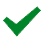 Green tick icon.