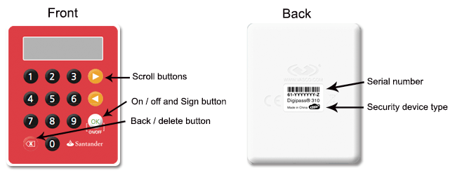 Security devices | Santander Corporate and Commercial Banking