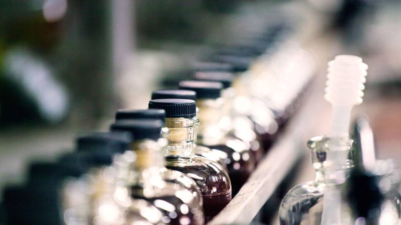 Image of drinks manufacturing.